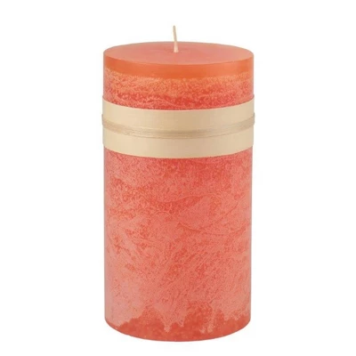 Northlight 6" Tangerine Orange Traditional Cylindrical Pillar Candle 3 Northlight 6" Tangerine Orange Traditional Cylindrical Pillar Candle