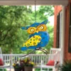 Northlight 7.75" Blue And Yellow Metal Owl Outdoor Wall Hanging -Northlight GUEST 304e1230 0cc6 468b a8bb 52d18afe15f0