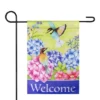 Northlight Welcome Floral Hummingbird Outdoor Garden Flag 12.5" X 18" -Northlight GUEST 31210983 8f90 4378 8e1c 6e3c79e880f1