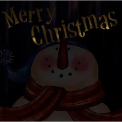 Northlight LED Lighted "Merry Christmas" Snowman Christmas Canvas Wall Art 11.75" X 11.75" -Northlight GUEST 32cf24f8 e1be 4be5 bcdb 5f5a24f73b8d