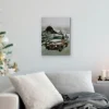 Northlight LED Lighted Fiber Optic Truck With Tree Christmas Canvas Wall Art 15.75" X 11.75"