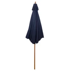 Northlight 9ft Outdoor Patio Market Umbrella With Wooden Pole, Navy Blue -Northlight GUEST 3b3542c7 293e 4dfb a162 3b267758d93b