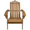 Northlight 36" Natural Stained Classic Folding Wood Adirondack Chair -Northlight GUEST 3fa847a9 ca61 45f2 974c 03dd1f3fb6e3