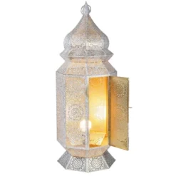 Northlight 29.5" White And Gold Moroccan Style Lantern Floor Lamp 6 Northlight 29.5" White And Gold Moroccan Style Lantern Floor Lamp -Northlight GUEST 423c9b6b e6b3 465c 86bb 3e11fd2d735d