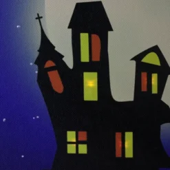 Northlight Fiber Optic And LED Lighted Witch In The Moon Halloween Canvas Wall Art 12" X 15.75" -Northlight GUEST 43e8d6c6 78e1 47d5 b103 2d64894bc3ba