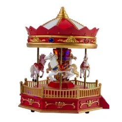 Northlight 9.25" LED Lighted Animated And Musical Carousel Christmas Village Display Piece 10 Northlight 9.25" LED Lighted Animated And Musical Carousel Christmas Village Display Piece -Northlight GUEST 46079143 9aa8 4b2a 9456 b72caabc6c8a