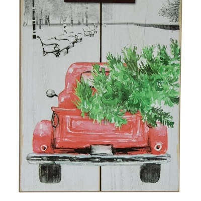 Northlight 31.75" LED Lighted Welcome Sign With Truck Christmas Sign 5 Northlight 31.75" LED Lighted Welcome Sign With Truck Christmas Sign - Image 3