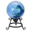 Northlight 9.25" Black Scroll Designed Garden Gazing Ball Outdoor Patio Stand -Northlight GUEST 478dce22 e166 4e86 8f19 0beb2426109d