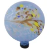 Northlight 10" Blue Hand Painted Feather Design Outdoor Garden Gazing Ball -Northlight GUEST 48151164 d085 43c2 8b56 a5fd36ff5229
