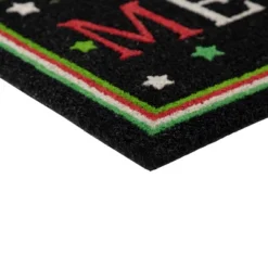 Northlight Black Coir "Merry" Christmas Doormat 18" X 30" -Northlight GUEST 4a6d46ed ad85 44eb 98c0 15dcd0ed24ac