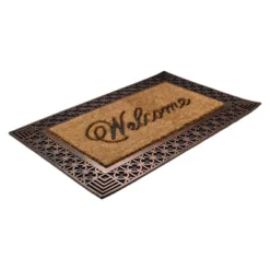 Northlight Gold And Natural Coir Rectangular "Welcome" Doormat 23" X 35" -Northlight GUEST 4bbe925c fb90 4f83 8db5 11a839a3ac16