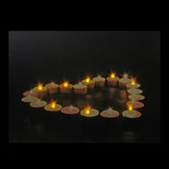 Northlight LED Lighted Flickering Heart-Shaped Candles Canvas Wall Art 15.75" -Northlight GUEST 4c24b165 9089 4cea 8569 b602bc8e51bb