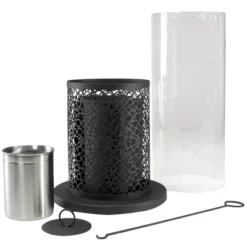 Northlight 19.75" Bio Ethanol Round Portable Tabletop Fireplace With Black Decorative Base -Northlight GUEST 4e4999e3 579e 492d 8cea 9d762c9a91f4