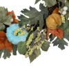 Northlight Green And Orange Foliage And Gourds Thanksgiving Artificial Wreath, 22-Inch -Northlight GUEST 50d2ca69 4e5b 48af b6c7 496787a3daf7