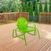 Northlight Outdoor Retro Metal Tulip Glider Patio Chair, Lime Green -Northlight GUEST 544a740c 8225 461f be87 9ff2f5fb2329