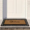 Northlight Black And Natural Coir Rectangular "Welcome" Doormat 22" X 48"