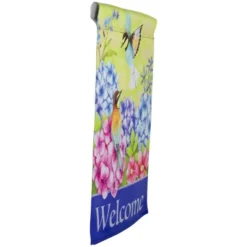 Northlight Welcome Floral Hummingbird Outdoor Garden Flag 12.5" X 18" -Northlight GUEST 5878030c e3b6 4c9f a086 3519724799e5