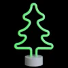 Northlight 11" Battery Operated Neon Style LED Christmas Tree Table Light - Green -Northlight GUEST 5a0013b2 5d32 4662 925b ff421d7ab403