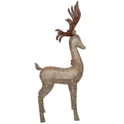 Northlight 74" LED Lighted Champagne Deer With Red Bow Outdoor Christmas Decoration 11 Northlight 74" LED Lighted Champagne Deer With Red Bow Outdoor Christmas Decoration -Northlight GUEST 5aa4aef4 8b48 4946 a9dc cf880e68010b