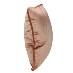 Northlight 17" Square Solid Plush Indoor Throw Pillow - Peach