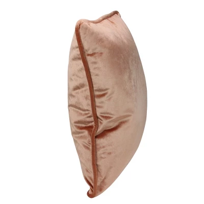Northlight 17" Square Solid Plush Indoor Throw Pillow - Peach 3 Northlight 17" Square Solid Plush Indoor Throw Pillow - Peach