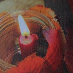 Northlight LED Lighted Autumn Leaves And Flickering Candles Canvas Wall Art 23.5" X 15.75" -Northlight GUEST 5f0a0159 7294 40c8 9f85 ca7c6f065d2f