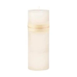 Northlight 9" Ivory Traditional Cylindrical Outdoor Pillar Candle