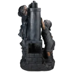 Northlight 29" Children At The Water Pump Well Outdoor Patio Garden Fountain - Black/Bronze -Northlight GUEST 6039d3f5 1615 49dd a976 755dc2581ca5