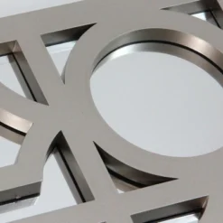 Northlight 29.5" Gray Framed Geometric Design Rectangular Wall Mirror -Northlight GUEST 61ee530b 1f93 4219 b286 01d4b41ec0c6