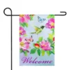 Northlight Welcome Hummingbird Floral Outdoor Garden Flag 12.5" X 18" -Northlight GUEST 62d18c5c 7b3e 4ac6 acb5 929566073650