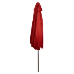 Northlight 9' Outdoor Patio Market Umbrella With Hand Crank And Tilt - Terracotta -Northlight GUEST 66d4b836 714a 4d64 bfd7 d35a7b76d790