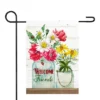 Northlight Welcome Friends Spring Bouquet Outdoor Garden Flag 12.5" X 18" -Northlight GUEST 6bb6709d abfa 4096 b07b 21ca42f92f4a