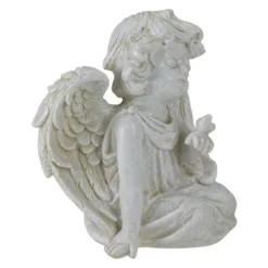 Northlight 6" Ivory Sitting Angel With Bird Outdoor Garden Statue -Northlight GUEST 6beeaae0 ff1e 46dc bbc4 55aecc1a7812