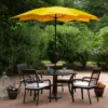 Northlight 8.85ft Outdoor Patio Lotus Umbrella With Hand Crank, Yellow -Northlight GUEST 6f0168c5 0a0b 43d2 b7ce 4d91c58f9d09