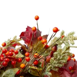 Northlight Leaves And Berries Artificial Fall Harvest Wreath - 20-Inch, Unlit -Northlight GUEST 6f0dd14f bd8f 4866 bb08 4f45e0aea378