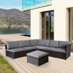 Northlight 4-Piece Savannah Resin Wicker Outdoor Patio Modular Sectional Set With Cushions 11 Northlight 4-Piece Savannah Resin Wicker Outdoor Patio Modular Sectional Set With Cushions -Northlight GUEST 71c045a9 334f 475e bb5f c1ed7bc3caf9