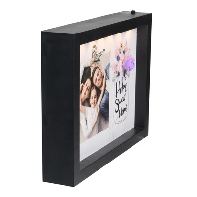 Northlight LED Lighted Home Sweet Home Picture Frame With Clip - 4" X 4" 5 Northlight LED Lighted Home Sweet Home Picture Frame With Clip - 4" X 4" - Image 3