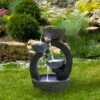 Northlight 31.5" Black Lighted Three-tier Outdoor Garden Water Fountain 2 Northlight 31.5" Black Lighted Three-tier Outdoor Garden Water Fountain -Northlight GUEST 74c93c6f be45 4c18 a399 1050186fb314