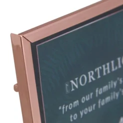 Northlight 4.25" Classical Square 4" X 4" Photo Picture Frame With Easel Back - Rose Gold -Northlight GUEST 759fc259 0edf 47f6 aa15 d5afb6dc7f17