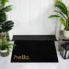 Northlight Black Coir "Hello" Outdoor Doormat 18" X 30"