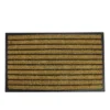 Northlight Black And Brown Striped Non-Skid Outdoor Rectangular Doormat 17.75" X 29.5" -Northlight GUEST 767fe24f 87b7 4d23 8616 b99be11af80d