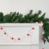 Northlight 9' Red And White Plush Snowball Christmas Garland -Northlight GUEST 77b180a5 4afa 49e9 b01f 9a11232454a9