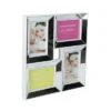 Northlight 14.25" Silver Square Collage Glass Encased Picture Frame