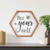 Northlight 16" Wooden Framed "Bee Yourself" Metal Sign Spring Wall Or Tabletop Decor 2 Northlight 16" Wooden Framed "Bee Yourself" Metal Sign Spring Wall Or Tabletop Decor -Northlight GUEST 7e827f26 660c 4fcf 92bc 11147445d8b8
