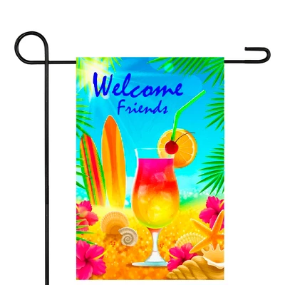 Northlight Tropical Beach Outdoor Garden Flag 12.5" X 18" 3 Northlight Tropical Beach Outdoor Garden Flag 12.5" X 18"