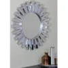 Northlight 25.5" Matte Silver Sunburst Round Wall Mirror -Northlight GUEST 8210065f 291e 40ee 878f 593fadf8a911