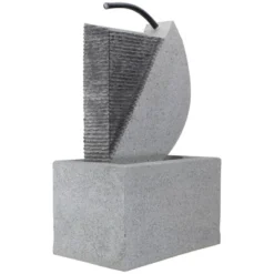 Northlight 20" Gray Modern Style Rainfall Outdoor Water Fountain -Northlight GUEST 834353f0 a6a6 4049 ab7e 467bb1444292