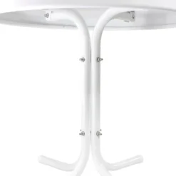 Northlight 22" Outdoor Retro Tulip Side Table, White -Northlight GUEST 8826c571 ded2 4e85 bcfd 18df5df8e0f8