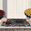 Northlight Black Spider Web Rectangular Halloween Doormat 18" X 30" -Northlight GUEST 8834ddae 279d 4dda 862f dea2476507a6
