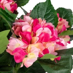 Northlight 25.75" Hydrangea Flower Artificial Potted Plant - Pink/Green -Northlight GUEST 8889b9e8 71c1 4911 b15c d80f65313200